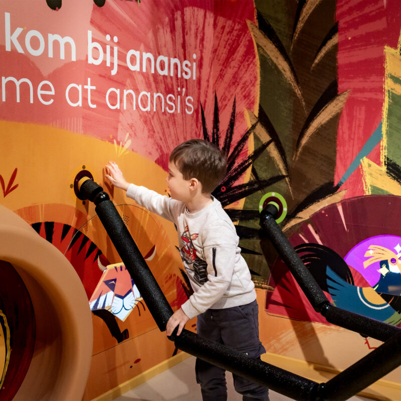Anansi in het Kinderboekenmuseum